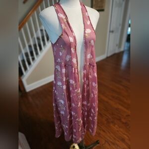 Lauren Conrad Sleeveless Kimono Thing Medium